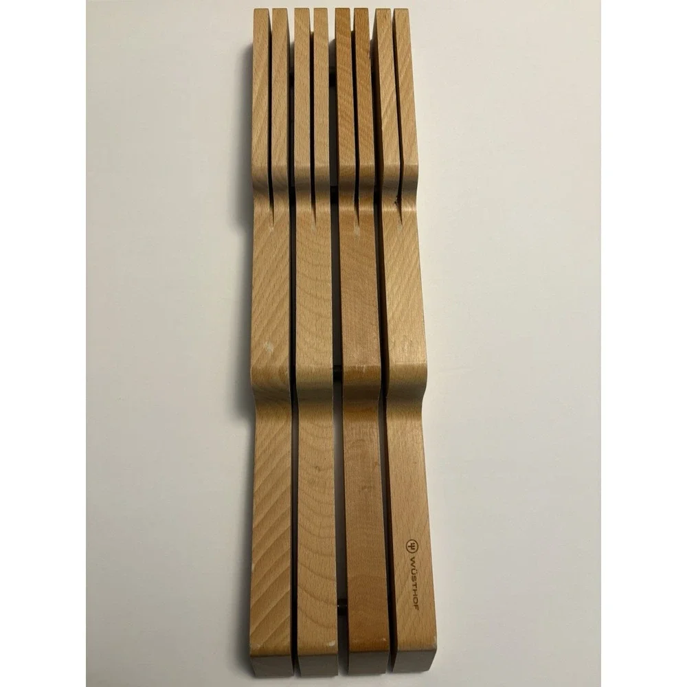 Wusthof Gourmet 5 Piece 4 Knives Set with in Drawer Block Stainless Steel